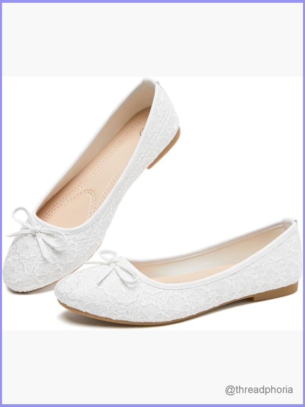 Pointed Toe Ballet Flats with Bow, Comfortable Slip On Dressy Shoes